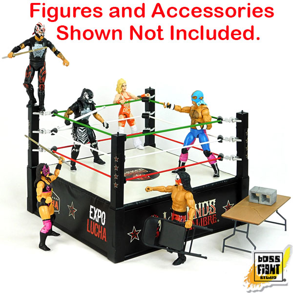Boss Fight Studio Legends of Lucha Libre Wrestling Ring Action Figure Playset